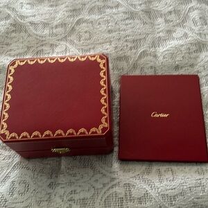 Cartier watch Red Box mint condition 100% original
